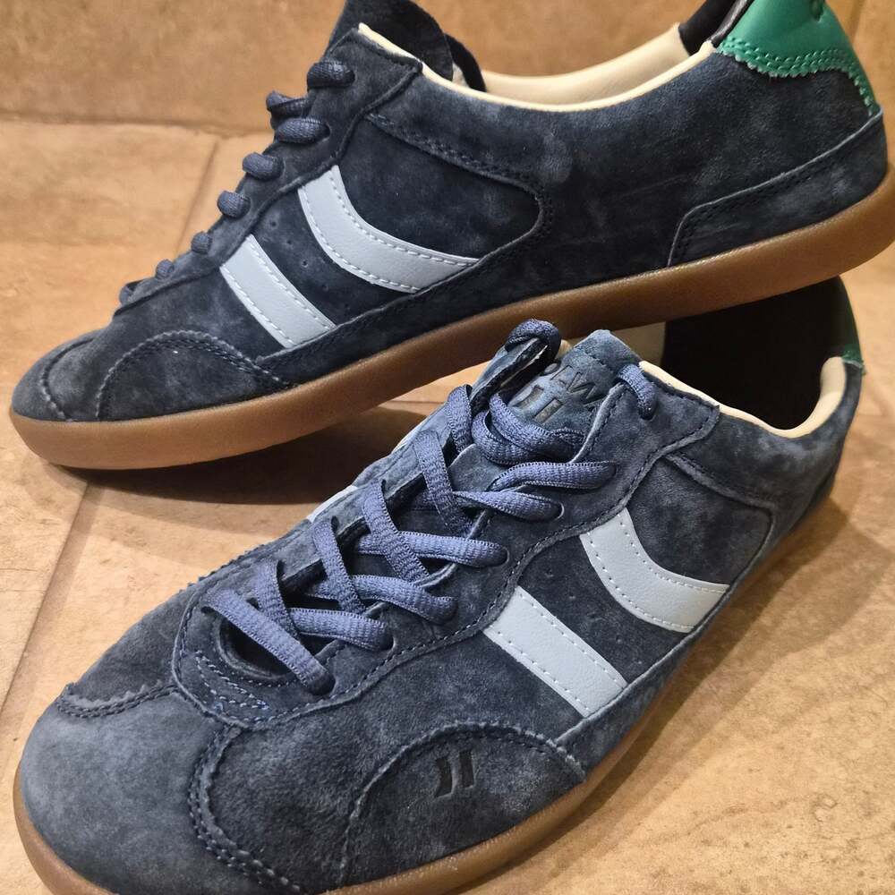 Coolway Goal Navy Suede Gum Sole Sneakers